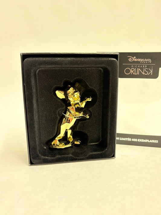 Richard Orlinski Simba pin met gouden afwerking