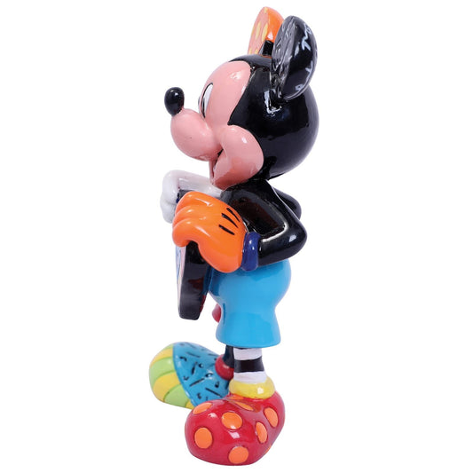 Vrolijk Mickey Mouse beeldje in Britto’s iconische stijl, met hoogglans afwerking en speelse kleuren, perfect voor Disney-verzamelaars.
