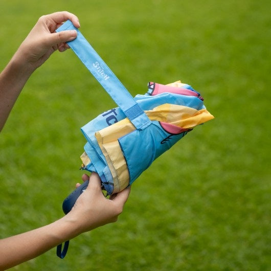 "Stitch paraplu met PVC-handvat en automatisch opensysteem, officieel Disney-product"