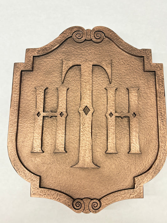 "Sfeervol Tower of Terror wandbord met vintage uitstraling – uniek decorstuk en eerbetoon aan de legendarische attractie."