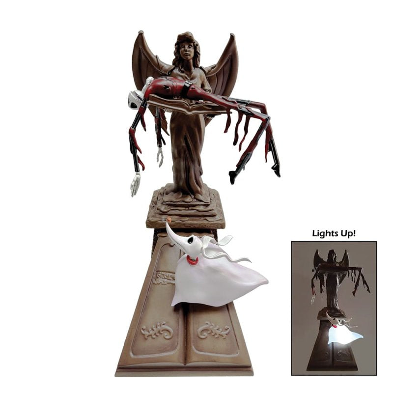 Disney Showcase Jack Skellington en Zero figurine – uniek handgemaakt Halloween Town beeld voor verzamelaars en fans van The Nightmare Before Christmas