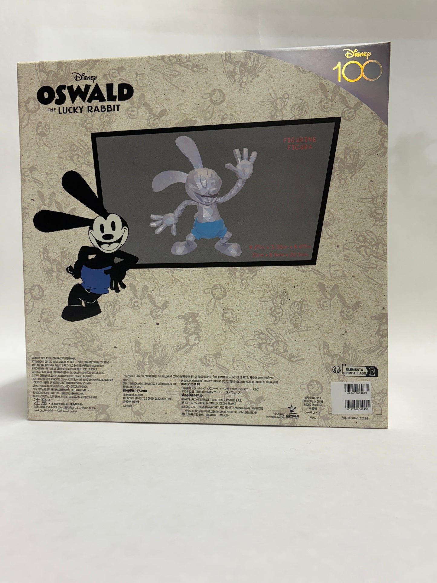 Gedetailleerd en zeldzaam Oswald the Lucky Rabbit verzamelobject, ideaal voor Disney-fans.
