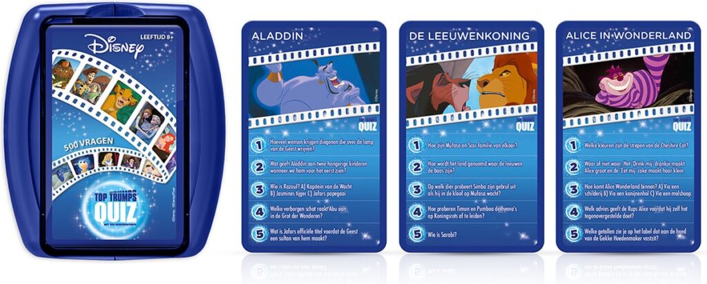 Disney Quiz staat vol vragen over favoriete Disney-personages en films. Ideaal voor spelletjesavonden en om de ultieme Disney-expert te ontdekken.