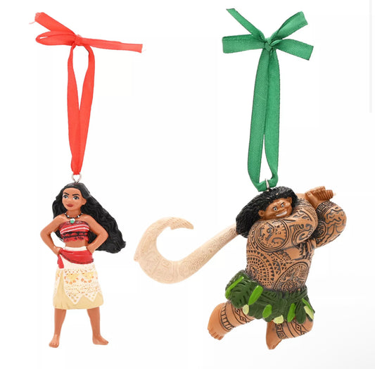 Disney Moana & Maui set van 2 Ornamenten