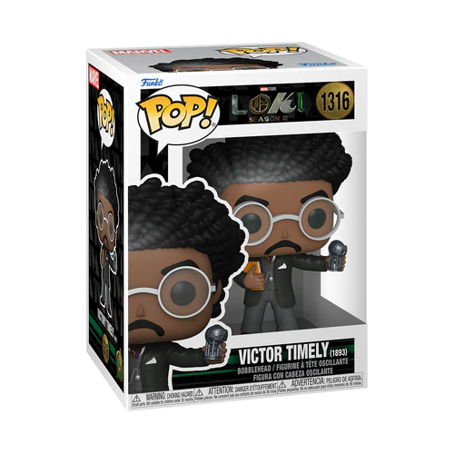 Marvel Loki Season 2 Funko Pop! van Victor Timely. Exclusief verzamelobject voor Funko- en Marvel-fans, perfect voor display en collectie.