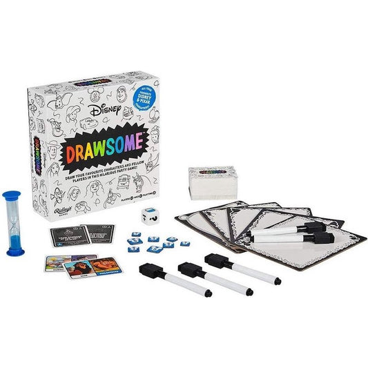 Ridley's Games Drawsome', waarbij deelnemers Disney-figuren tekenen op kaarten. Naast individuele tekenopdrachten kunnen spelers ook worden uitgedaagd om medespelers als Disney-figuren te tekenen of om twee figuren samen te voegen. Het spel begint met het uitdelen van kaarten met daarop twee Disney-figuren, waarna spelers dobbelen om te bepalen welke ze moeten tekenen. Na het tekenen raden spelers om punten te verdienen; degene met de meest correcte gissingen wint.
