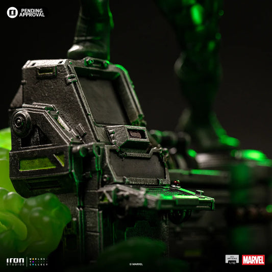 “Gedetailleerde Scorpion statue van Spider-Man-schurk, krachtige pose en hoogwaardige materialen voor verzamelaars.”