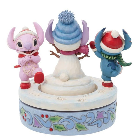 Disney Jim Shore Traditions Lilo en Angel - Snowy Shenanigans