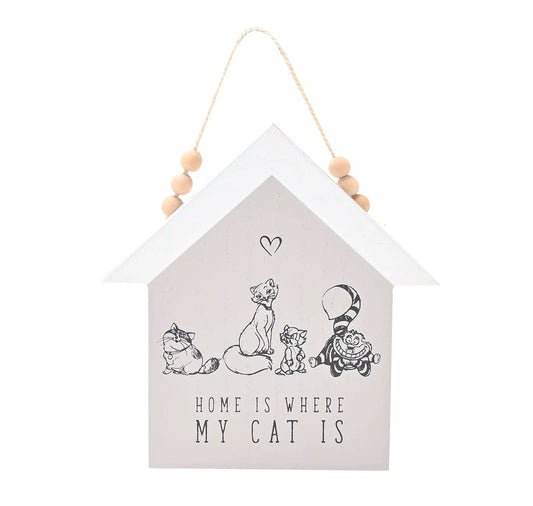 Disney Cats and Dogs Wandbordje 'Home is where my cat is' - [shop_namen] - [product-type] 