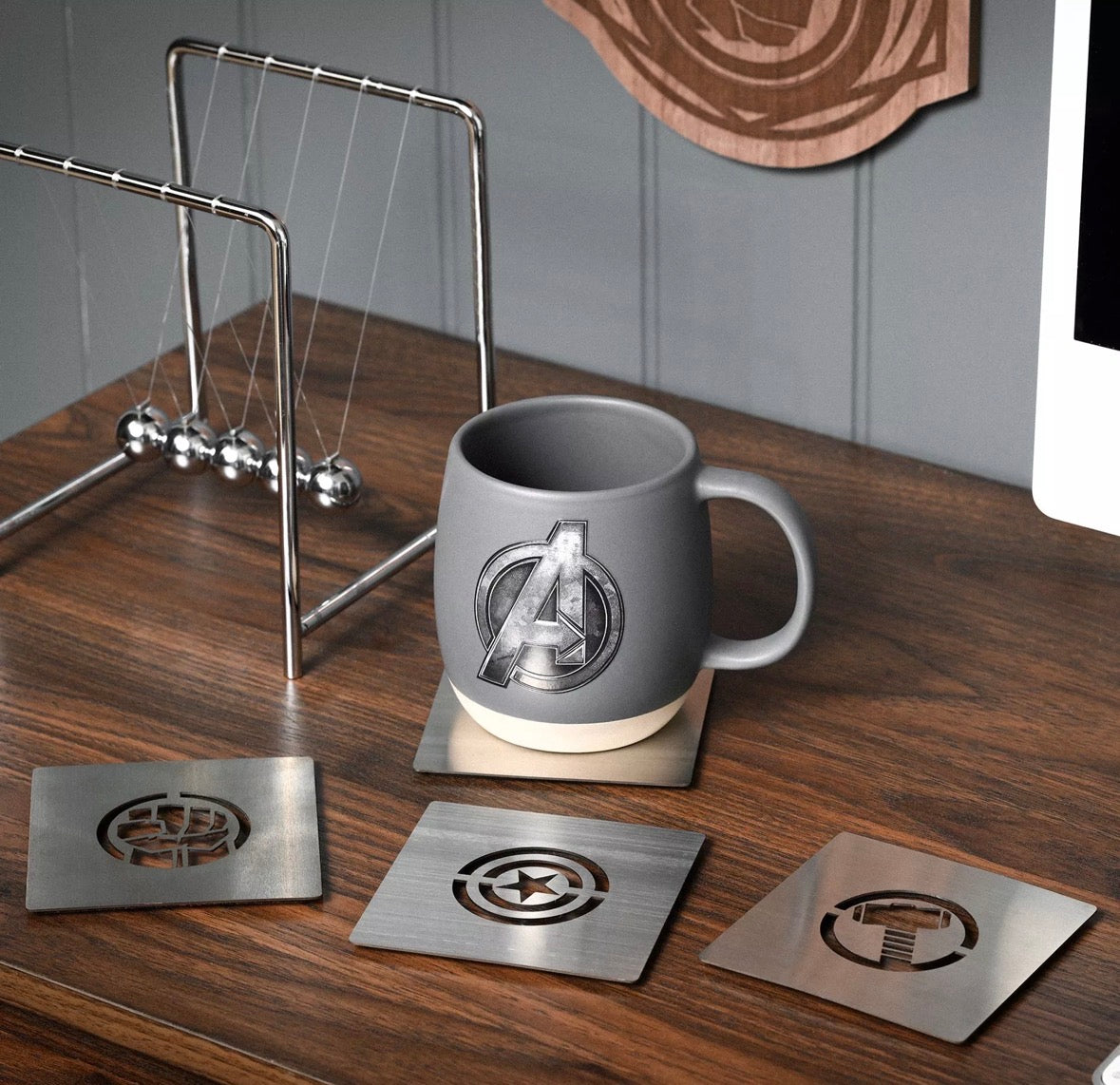 Marvel The Avengers set van 4 Vierkanten Onderzetters - [shop_namen] - [product-type] 