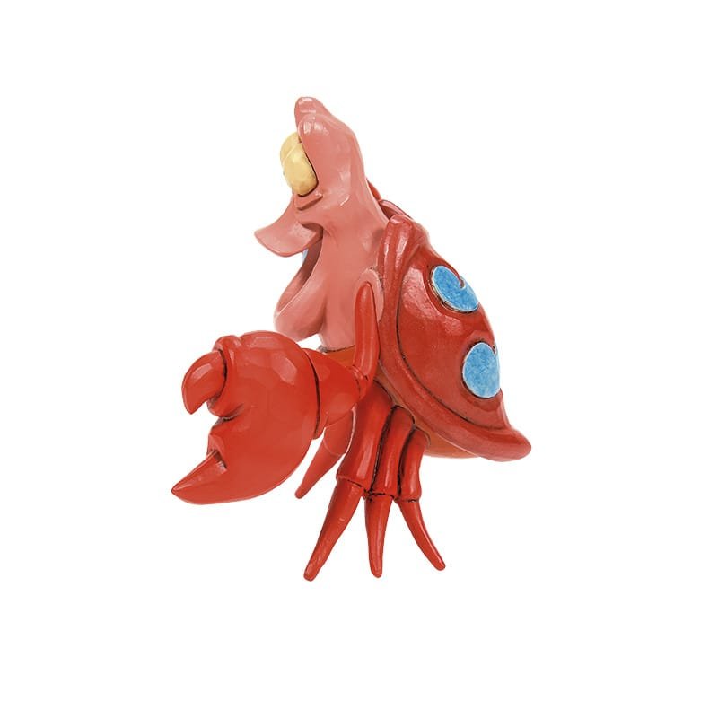 Sebastiaan figuurtje uit The Little Mermaid, compact en kleurrijk Disney-item.