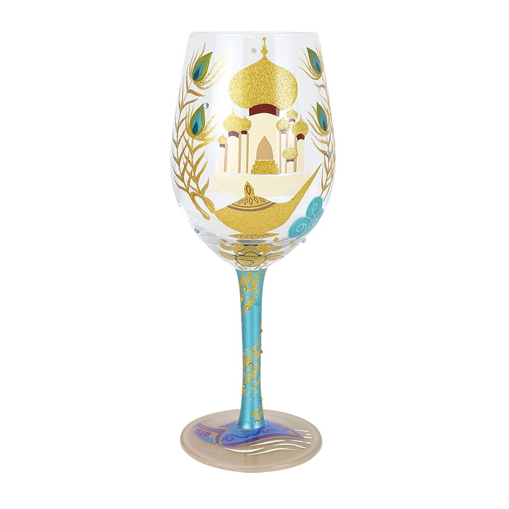 Proost op avontuur en elegantie met het Disney Jasmine Wijnglas “Show Me the World”. Het verfijnde ontwerp en de inspirerende tekst maken elk moment magisch.