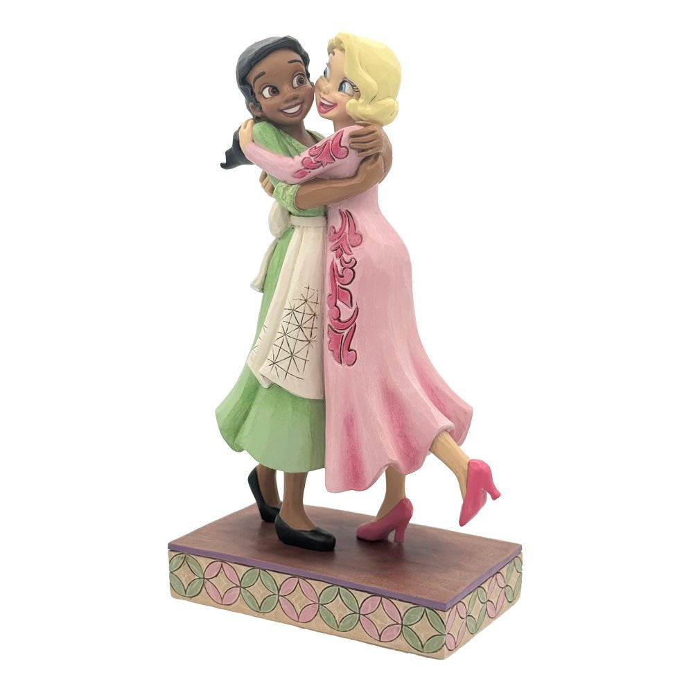Tiana en Lottie Disney Traditions figurine ontworpen door Jim Shore, ideaal voor Disney verzamelaars en fans.
