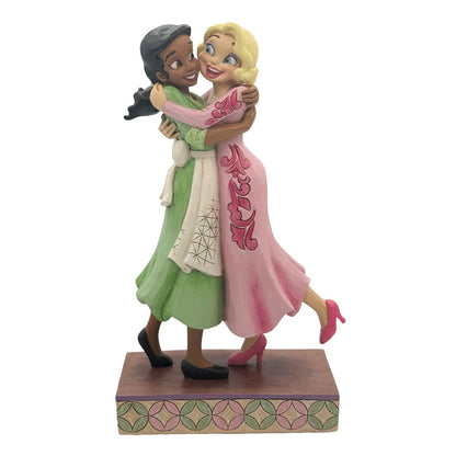 Disney Traditions Tiana met Lottie beeld van Jim Shore met handgeschilderde details uit The Princess and the Frog.