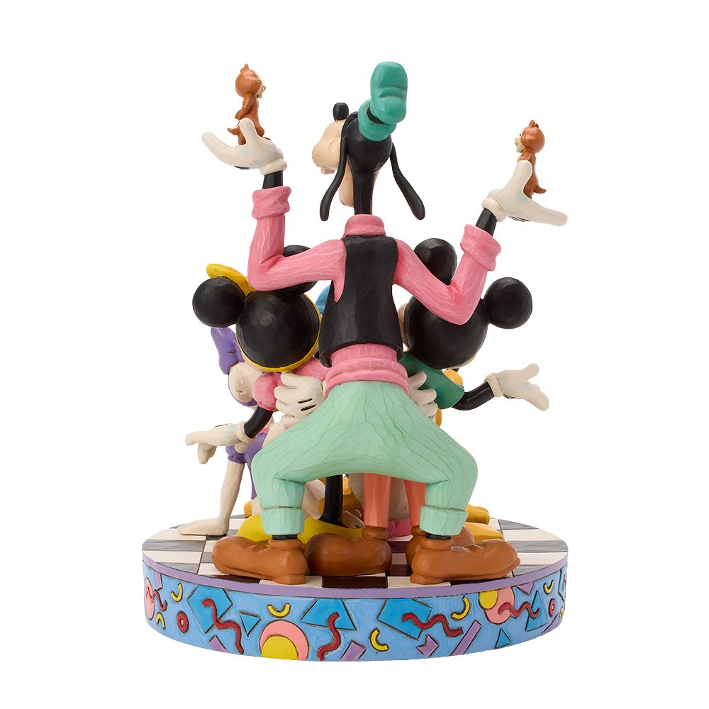 Gedetailleerd Disney Traditions 90s Retro Mickey & Friends figurine voor Disney verzamelaars en fans