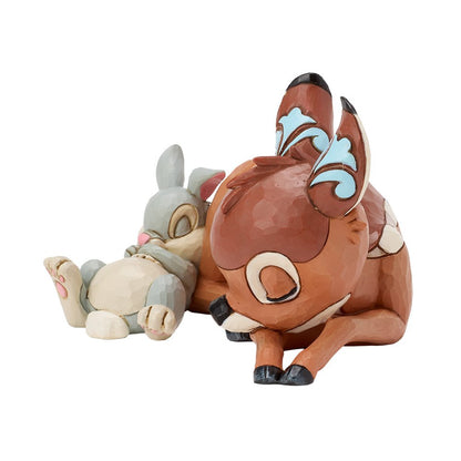 Bambi en Stampertje Sleepy Disney Traditions figurine ontworpen door Jim Shore, perfect voor Disney verzamelaars.