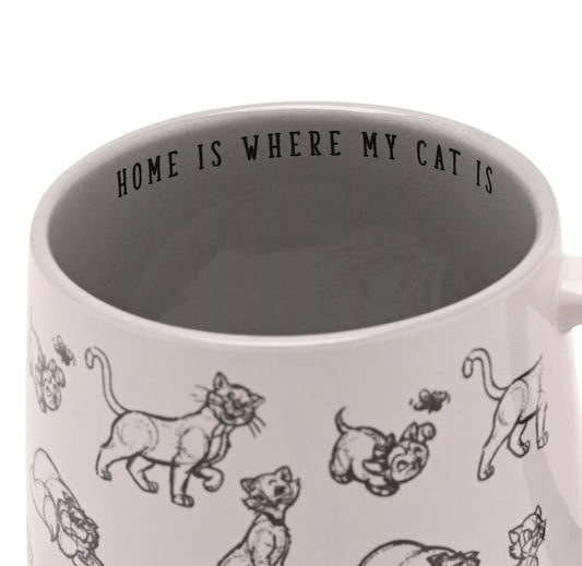 Disney Cats and Dogs Beker 'Home is where my cat is' - [shop_namen] - [product-type] 