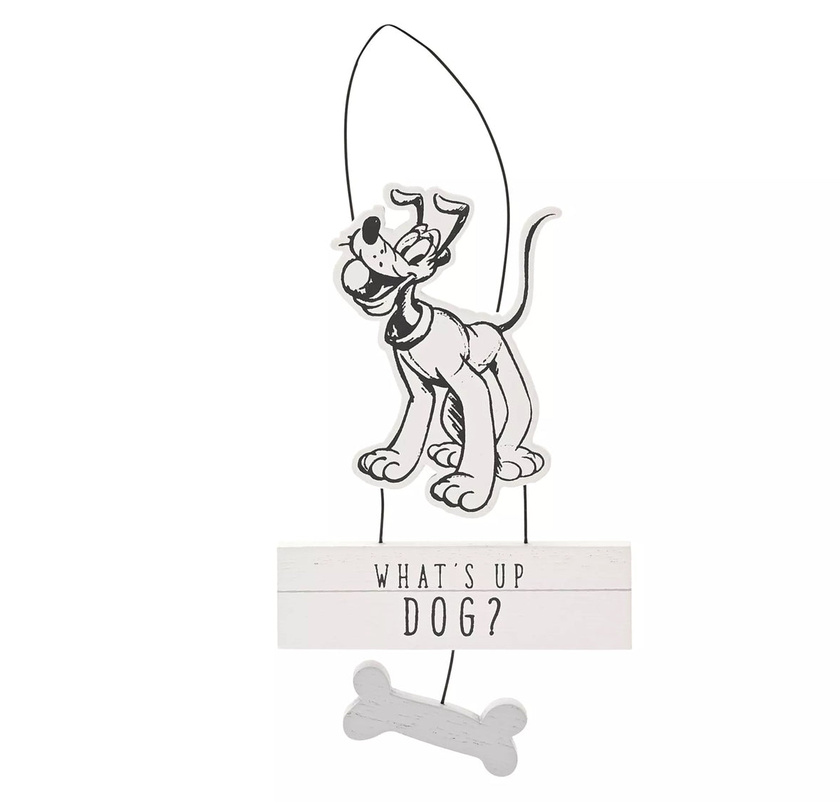 Disney Cats and Dogs Wandbordje Pluto 'Whats up Dog' - [shop_namen] - [product-type] 