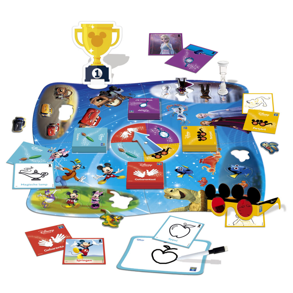 Disney Party & Co combineert quizvragen en leuke opdrachten met kleurrijke Disney-personages. Ideaal voor families en vrienden die van spelplezier houden.