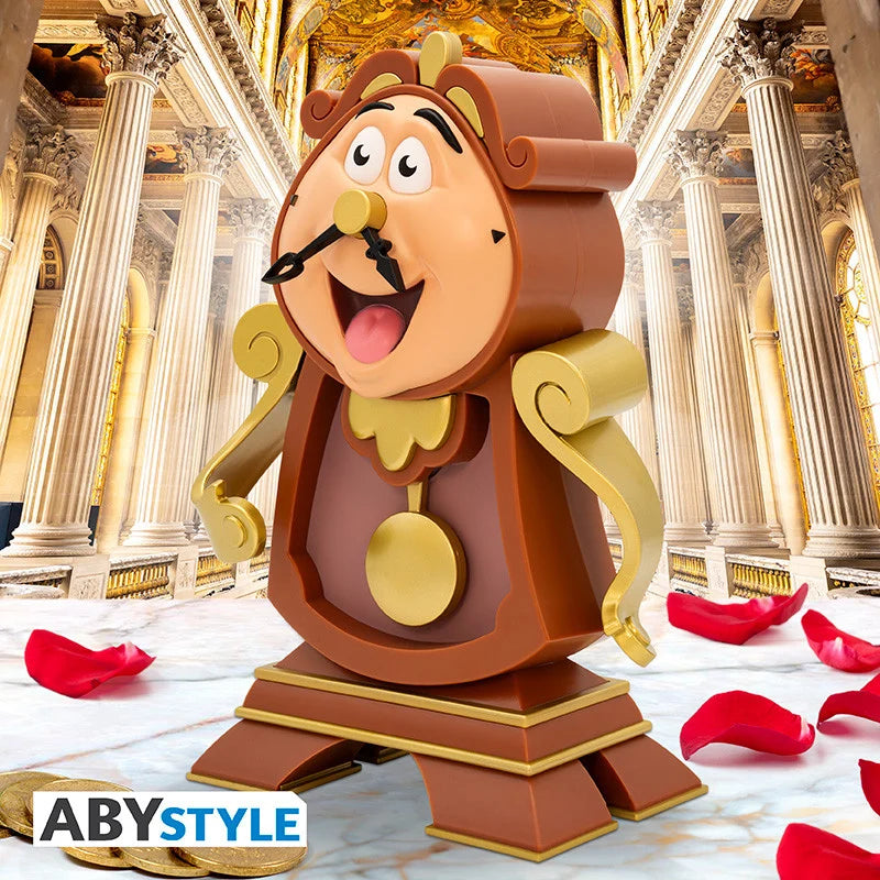 Disney Cogsworth spaarpot, stevig uitgevoerd verzamelobject uit Belle en het Beest, leuk voor de kinderkamer of als cadeau.