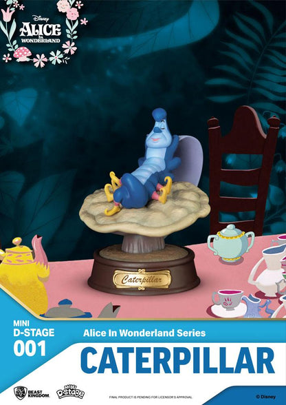 Stap in Wonderland met deze schattige Mini D-Stage 6 beeldjes! Elk figuurtje brengt je favoriete personages tot leven en past mooi op een plank of in een vitrine.