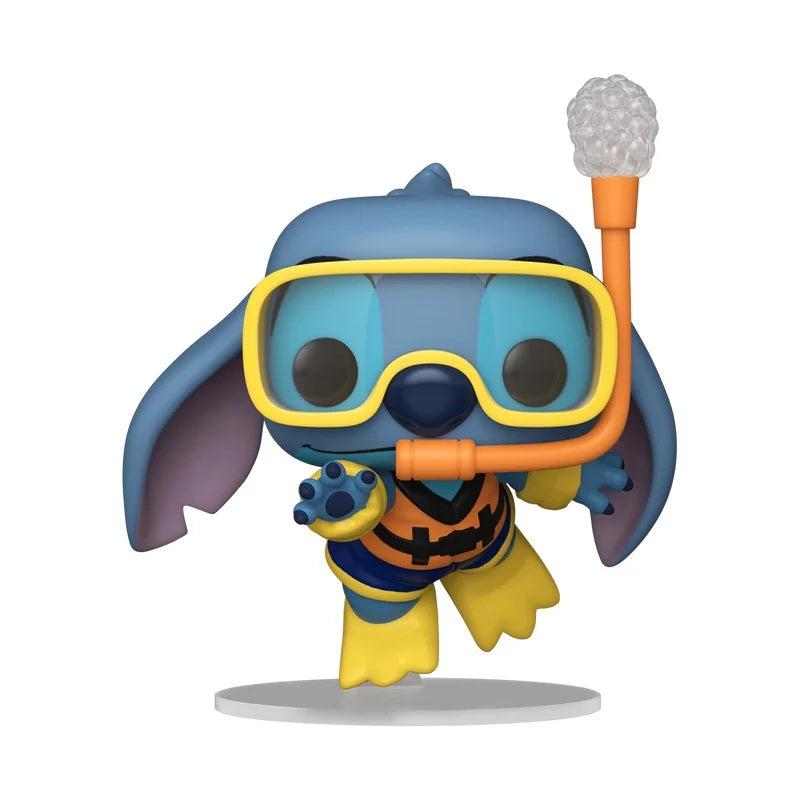 Funko Pop Snorkeling Stitch #1742 uit Lilo & Stitch Disney figuur met snorkeluitrusting verzamelitem