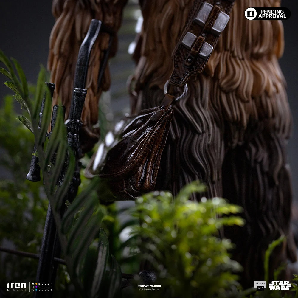“Chewbacca & Tokkat beeldje uit Star Wars Return of the Jedi, ideaal om tentoon te stellen op plank of bureau.”
