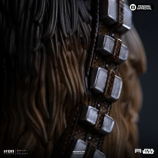 “Gedetailleerde Chewbacca en Tokkat (Ewok) statue, filmgetrouw ontwerp, perfect voor Star Wars-verzamelaars.”