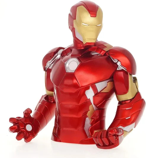 Marvel Iron Man spaarpot met iconisch rood-goud ontwerp, decoratieve en praktische spaarpot voor Marvel-fans en verzamelaars.