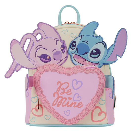 Disney Loungefly Stitch & Angel Be Mine mini backpack met romantisch Lilo & Stitch design