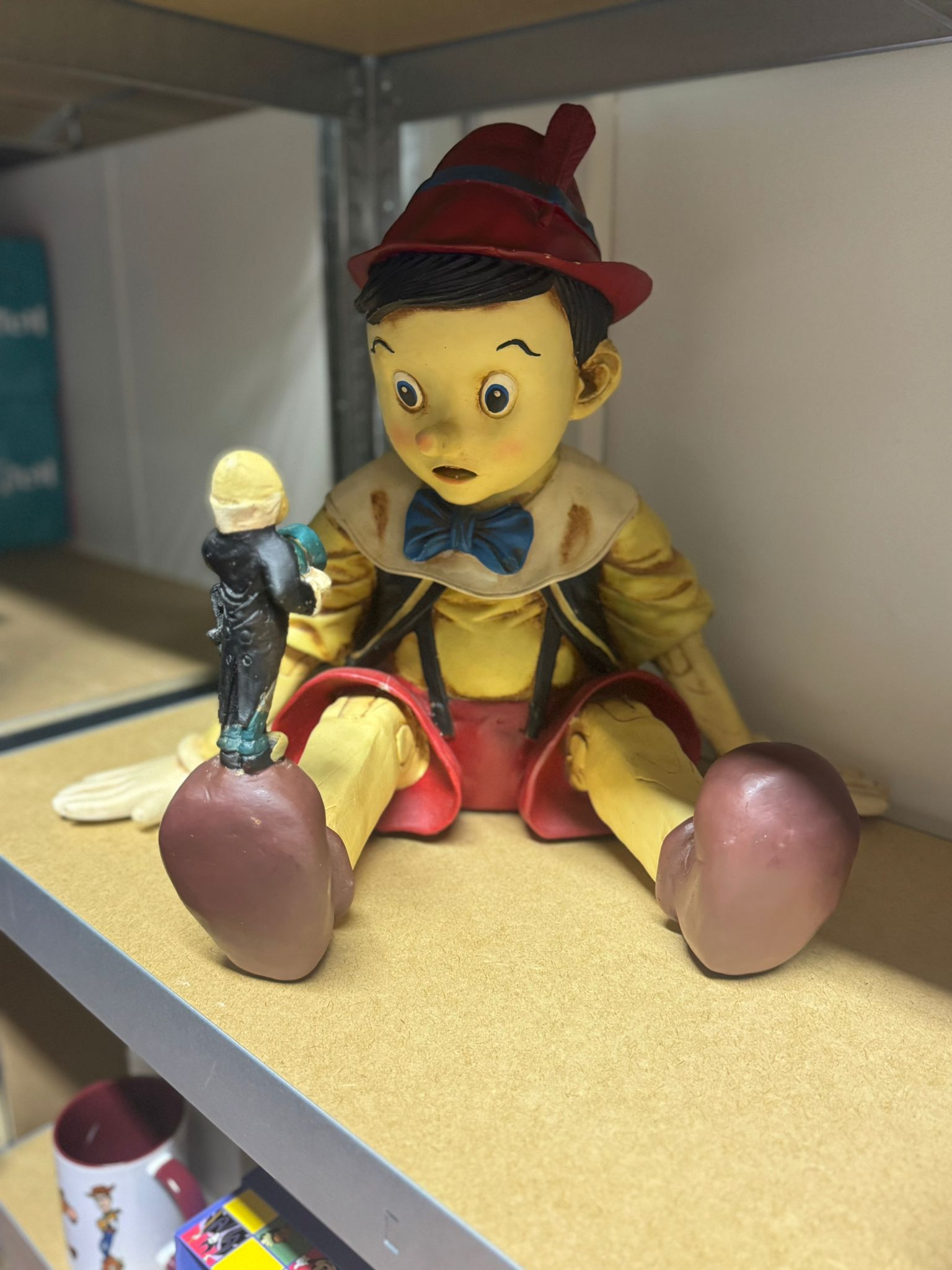 Vintage Pinokkio en Japie Krekel Disney verzamelbeeld